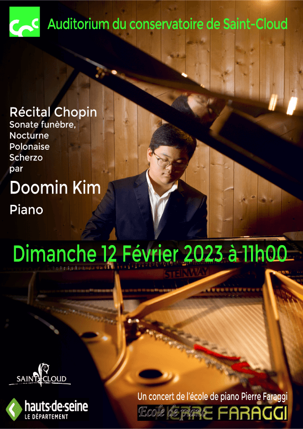 Doomin Kim, piano<br><strong>Dimanche 12 Février à 11h00<br>à l’auditorium</strong>
