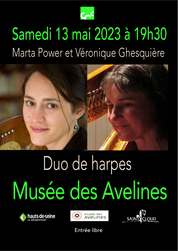 Duo de harpes au Musée<br><strong>6 mai à 16h00<br>Musée des Avelines</strong>